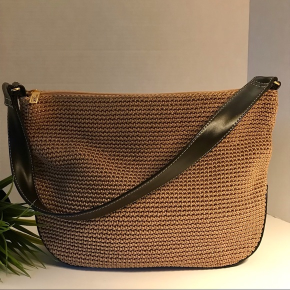 NWOT The Sak Crochet & Leather Shoulder Bag Purse - Picture 12 of 12